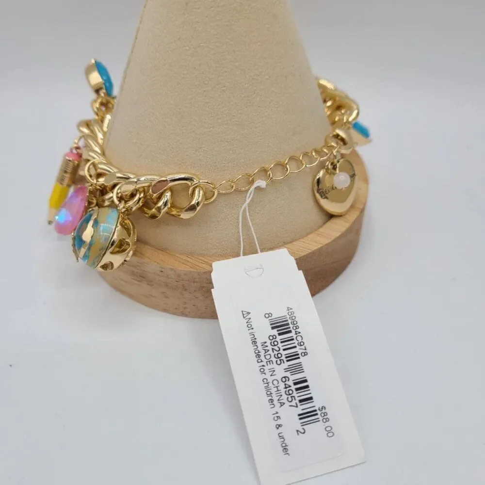 Betsey Johnson Back To School Charm Bracelet NWT!  NEW!